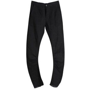 JULIUS_7 (Japan) Crash Weave Linen J Shaped Tailored Trousers : 46 (31)